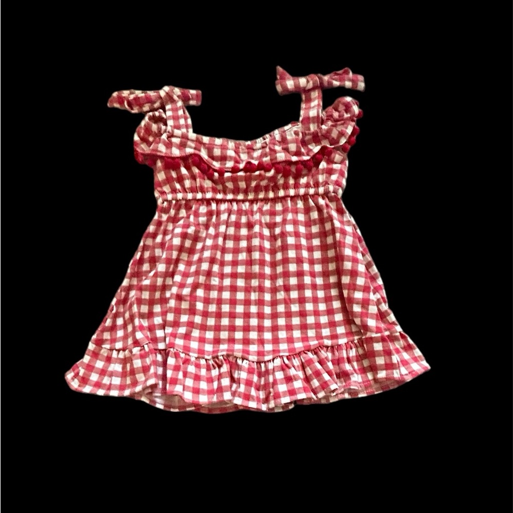Rare editions red & white dress  $48